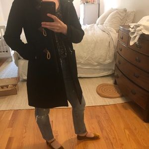 J.Crew Black Toggle Coat